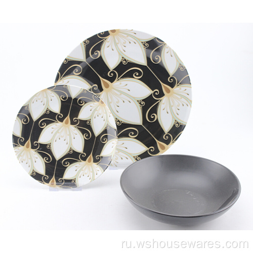 Оптовая продажа новой дизайнерской посуды накалий керамическая пластина